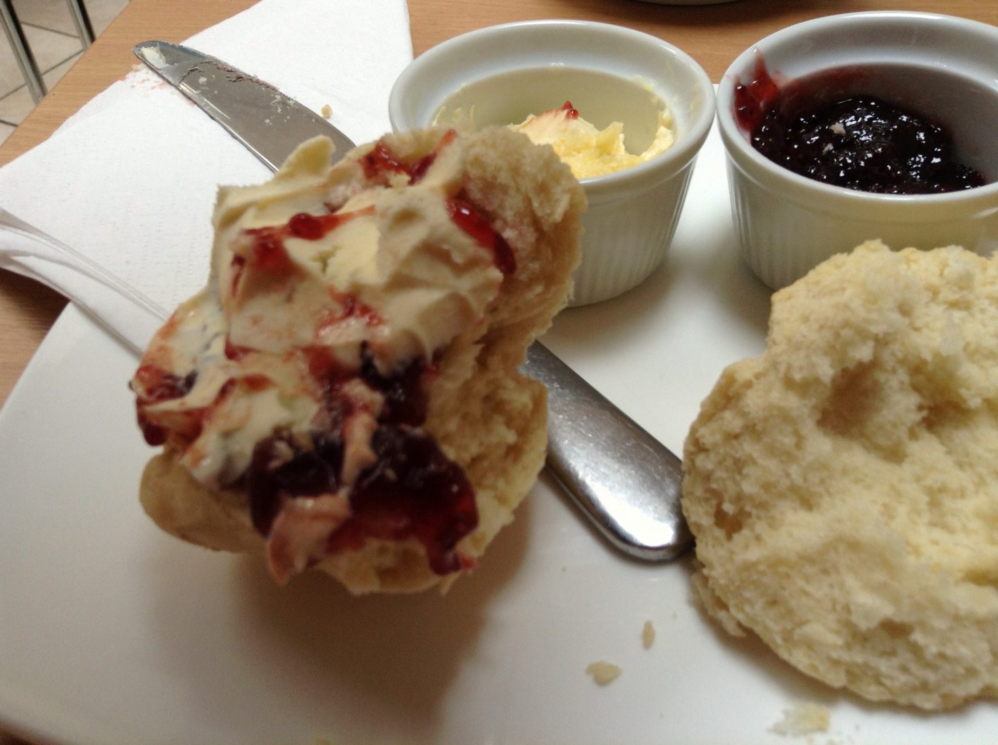 Jam and Cream Scone